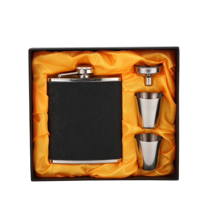 

JH009 Portable Hip hopper Flask Gift Set Stainless Steel Alcohol Drinking Hip Flask set