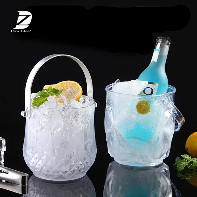 High Quality Cheap Plastic Champagne Acrylic Ice Bucket For Beer