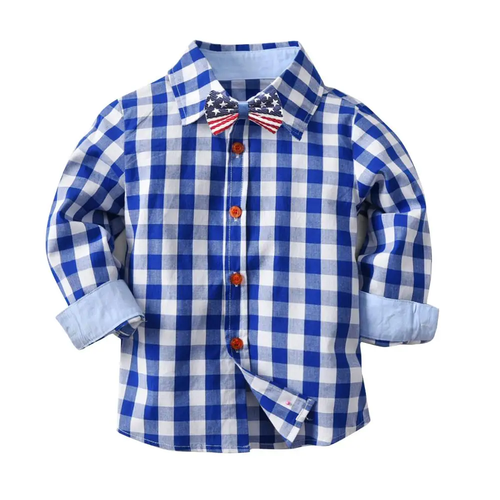 
fashionable 100 cotton long sleeve bow tie boys shirt 