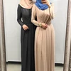 Singapore full length Jilbab Dubai female Muslim Islamic dress 7colors Elegant Muslimah Pleated abaya Turkish