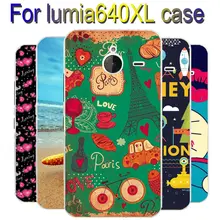 Cartoon Painting Case Cover For Microsoft Nokia Lumia 640XL Hard Plastic Back Case For Nokia Lumia 640 xl Case 640xl Cover