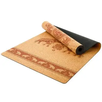 

CYCHOS Shanghai eco friendly rubber yoga mat with cork surface, Customized