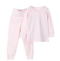 Plain pyjamas kids boys kids cotton pajamas blanks 100% cotton