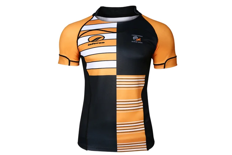 Wholesale Quick Dry Stretch Polyester Rugby Club Jersey Sublimation