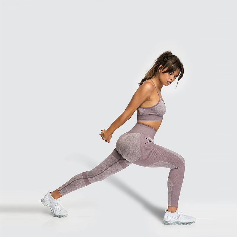 

New High Quality Custom Hot Sexy Fitness Wear Women Sport Yoga Bra Sets, Pic