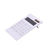 PN-2226 12 Digit Desktop Dual Power Calculator, Elegant Design Pure White Calculator