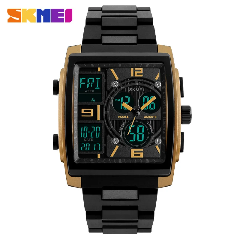 

Skemi Analog Digital Watches Men Water Resistant 5atm Relogio Masculino Unique
