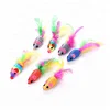2018 hot sell amazon cat toys rope small mouse with feather for cat