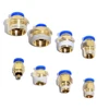 Air Pneumatic Brass Male Thread Air Pipe Connector Quick Coupler Fitting