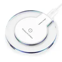 

2019 new technology round crystal fantasy input 5V 2A k9 wireless charger for phone charging pad