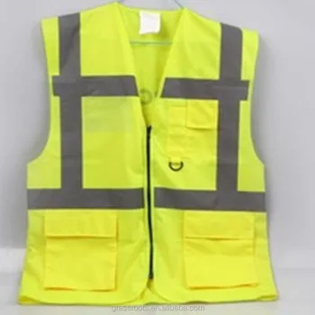 2015 Kuning Keamanan Workwear Reflektif Rompi Kerja Desain