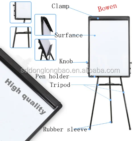 
Tripod magnetic whiteboard stand flip chart stand whiteboard easel 