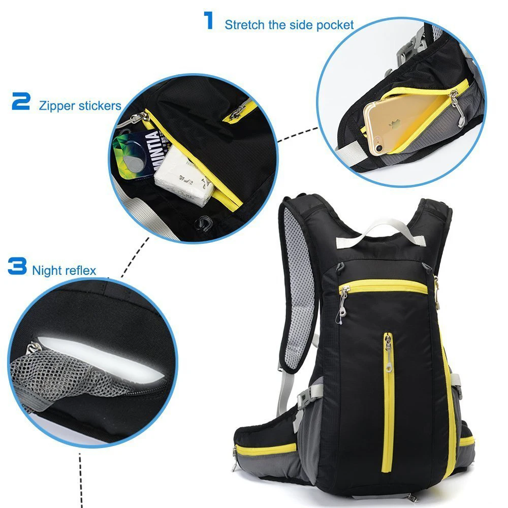 Bicycle Backpack 15l Waterproof Hydration Pack Bike Women Men Cycling
