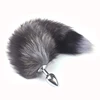 Factory Directly Anal Plug Grey Fox Tail for Gay