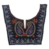 black front and back neck design of kurtis embroidery lace neck trim collar
