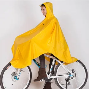 Image of Custom Designed Blue Women Rain Coat Pvc Thicken Impermeable Bicycle Raincoat Rain Poncho For Bikers