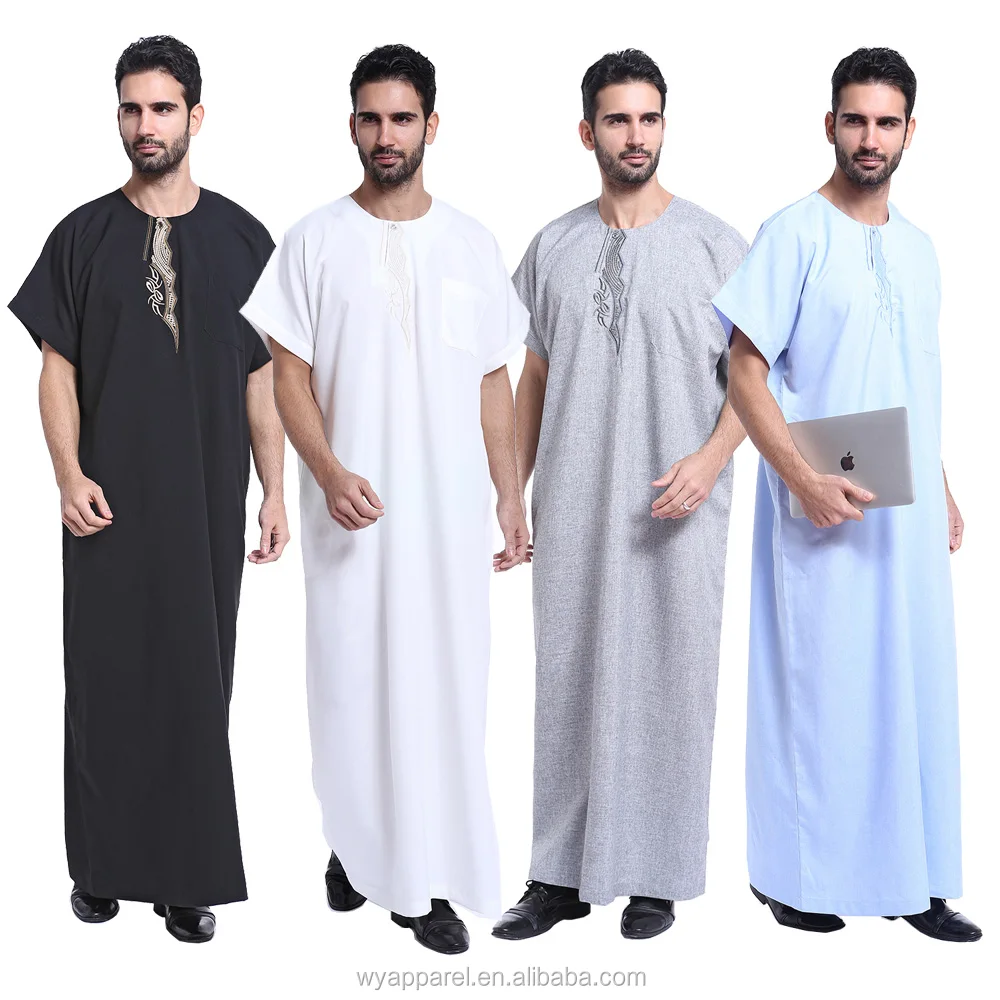 

Stock item hot selling dubai arabic mens Kaftan Jilbab arbric men jubba short sleeves daffah thobe, As picture show