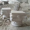 Classic Style Sand Wave White Natural Stone Column