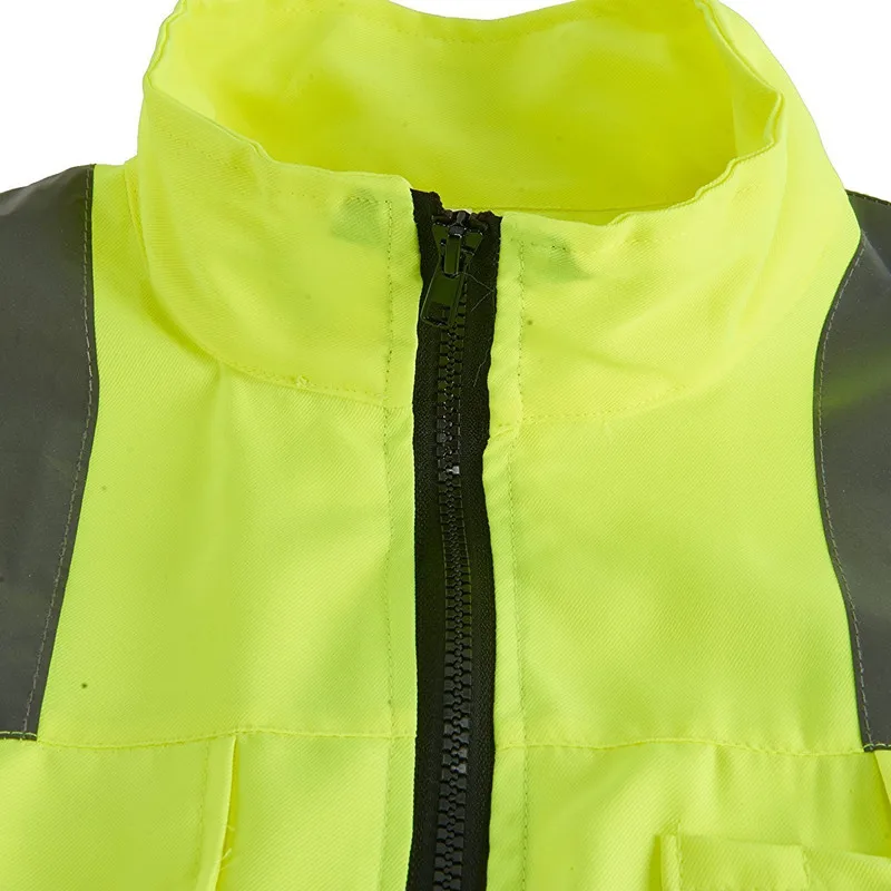 Zipper Front Ansi Funny Reflective High Visible Work Safety Signal Vest ...