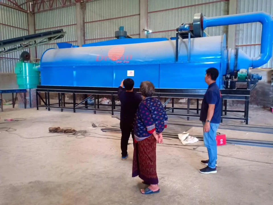 
Factory Supply Small Industrial Biomass Furnace Wood Chips Sawdust Rotary Dryer 