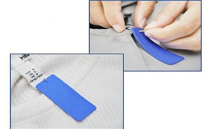 Silicone IMPINJ M3 UHF 18000-6C white garment RFID  laundry tag  label  for clothes Management