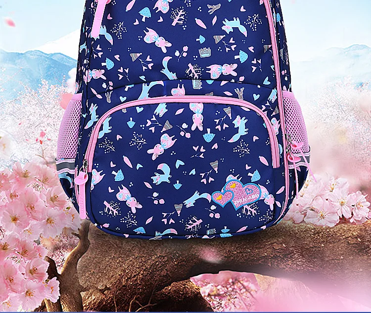 Custom Children School Bag Girls 16 Grade Sweet Cutellightweight