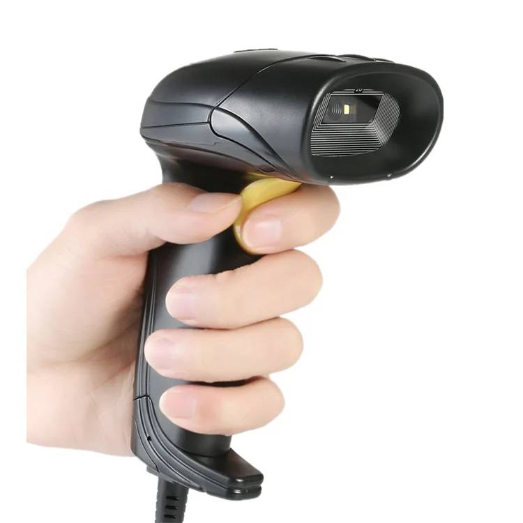 

Best Price 2D QR PDF417 Code Wired Handheld Barcode Scanner Reader USB RS232 Support Mobile Payment, Black