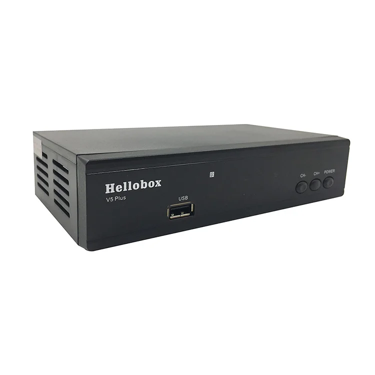 

Hellobox V5 Plus DVB-S2 Satellite Receiver Autoroll PowerVu Biss Support 2 Year free IKS SCAM 3 months Free IPTV