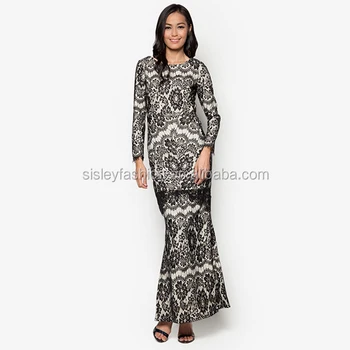 2019 Women Malaysia  Baju  Kurung  And Baju  Melayu  Lace Baju  