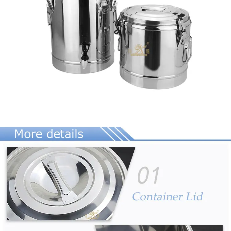 Stainless steel milk tea pail barrel FT-02207