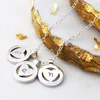 Personalised Heart Pendant Silver Contemporary Heart Necklace Unique Initial Necklace Birthday Gift For Her |