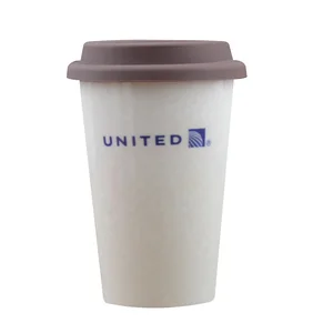 Image of MIDA Personalized Bone china 15oz Coffee Mug Conic Keep Ceramic Cup with Lid