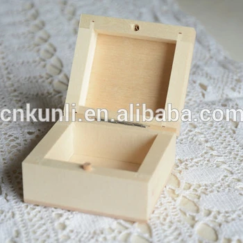 small hinged wooden box