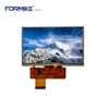 Custom transparent 800x480 tft 5 inch lcd display with 4 wire resistive touch screen
