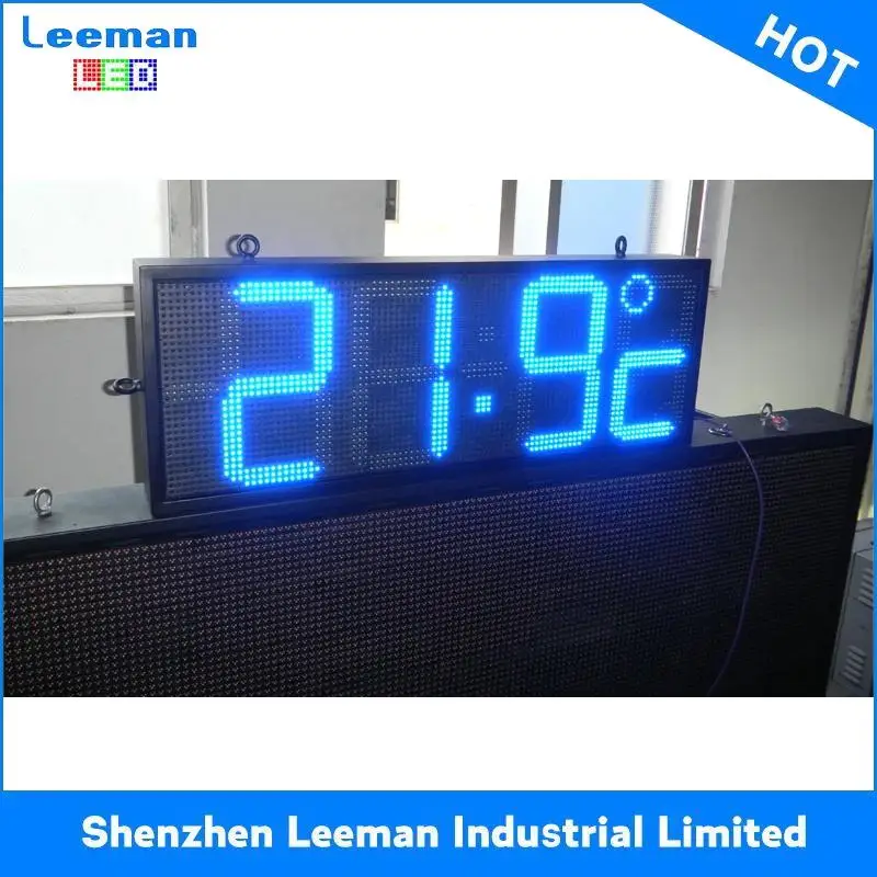 sports stadium display led time and temperature count down clock