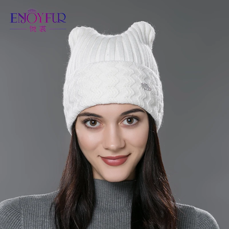 Compra gorro de lana de gato online al por mayor de China