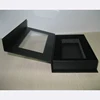 Black Paper Hinge Box With PVC Clear Window