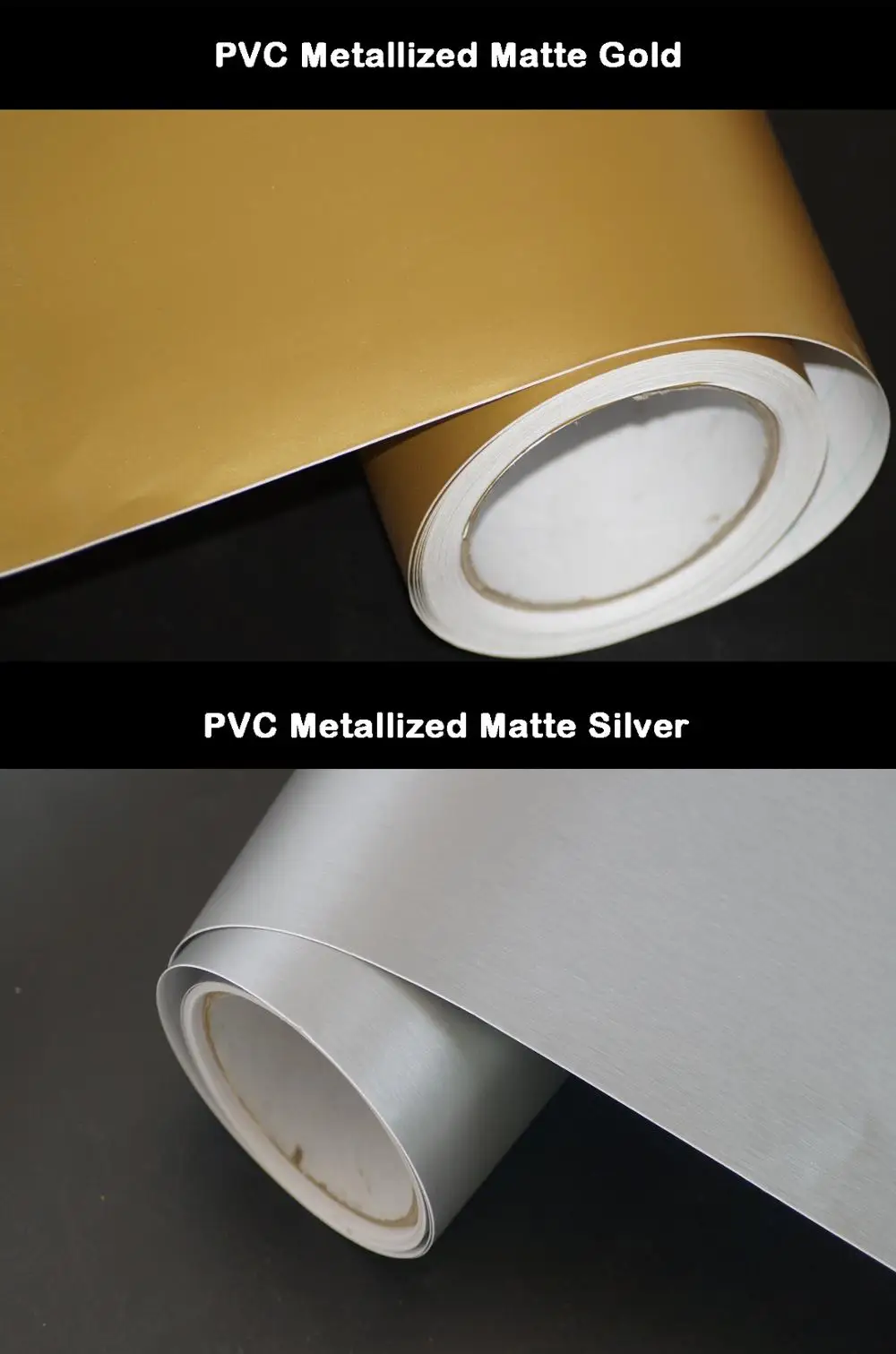 PET glossy silver