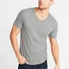 Man Clothes Short Sleeve V neck Plain T-shirt from Garment Factory