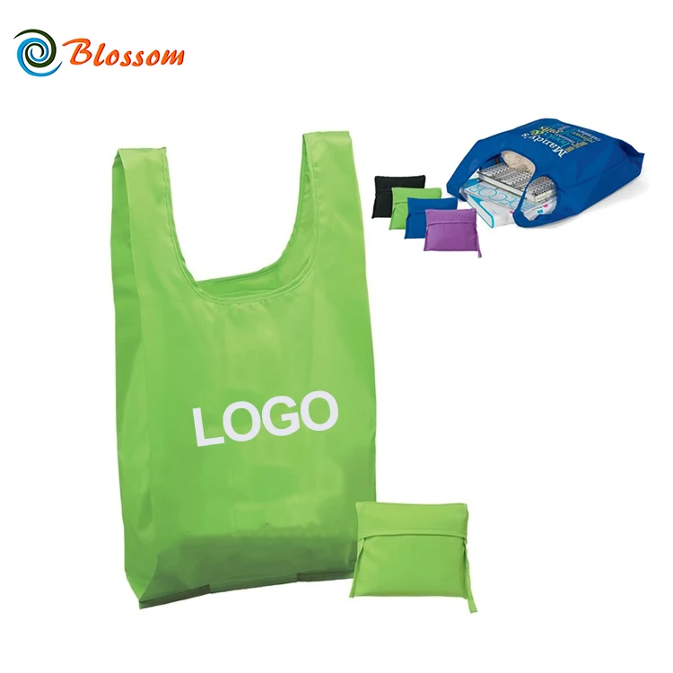 Cheap Custom Print Tote Bag Polyester Reusable Foldable Shopping Bag Promotional Buy Shopping