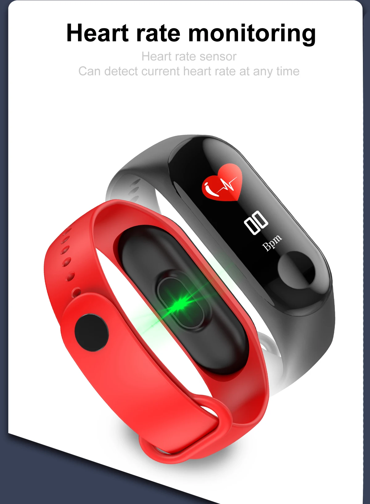 Fitness tracker smart bracelet wristband smartwatch watch band m3