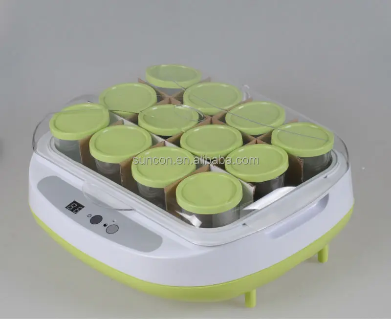 White And Green Yogurt Maker 12 Cups Buy 12 Cups Yogurt Maker,2.2l