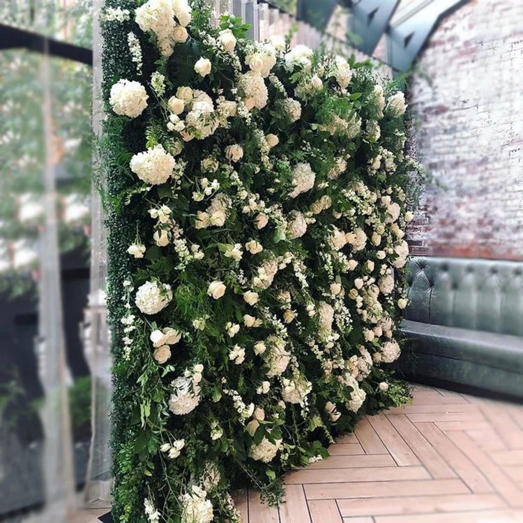 Flower Wall Design Silk Roll Up Silk Flower Wall Backdrop Buy Roll Up