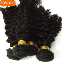 

LetsFly Mixed lengths 3pcs hair virgin brazilian deep wave jerry curl afro kinky curly human hair extension
