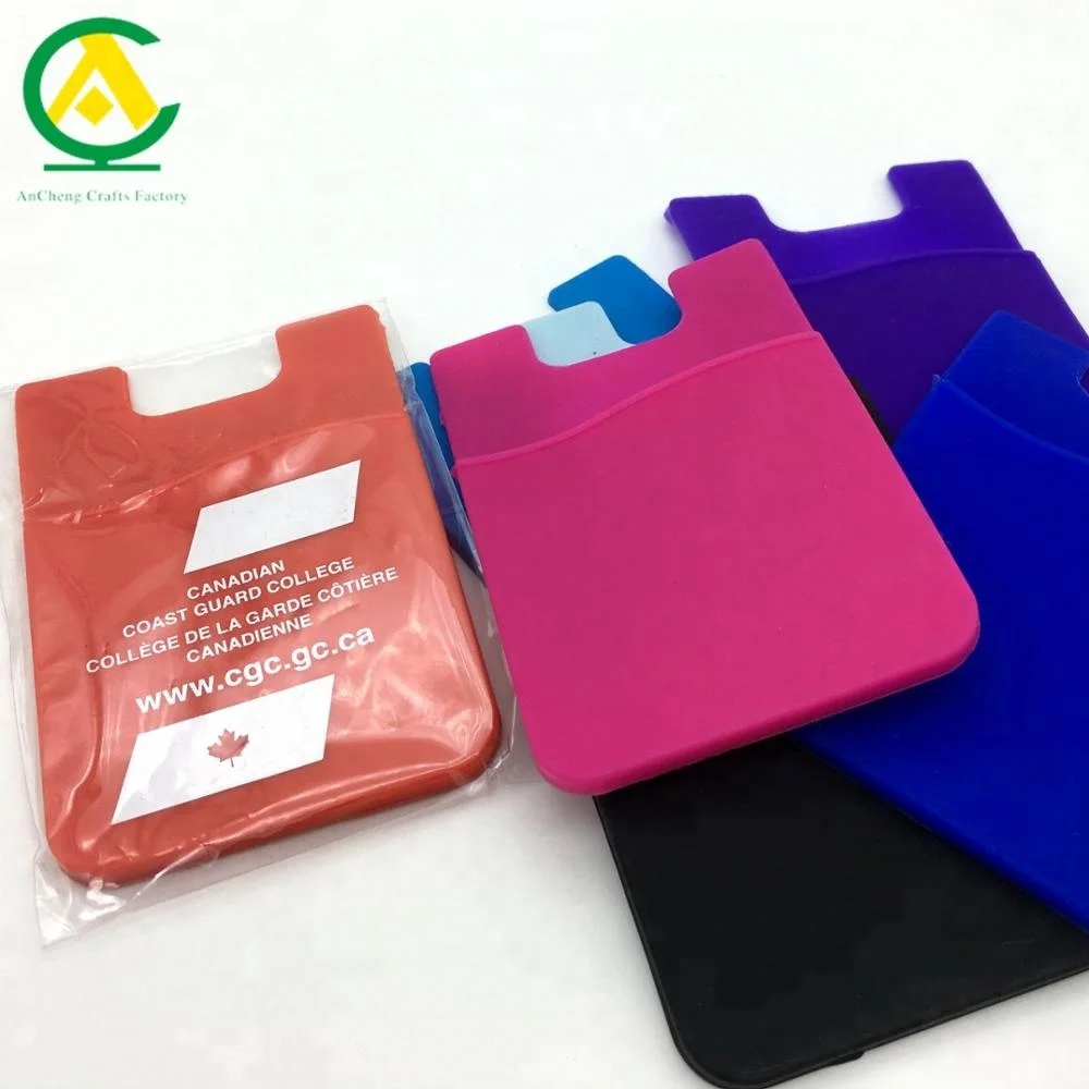 New Mobile Phone Credit Card Holder 3m Sticker Silicone Smart Wallet