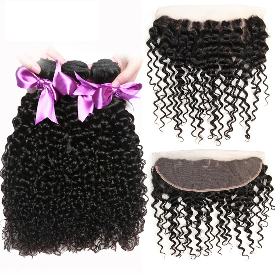 

Raw Indian Human Hair Weaves Virgin Hair Bundles With 13*4 Lace Frontal 100% Unprocessed Human Hair Extensions, N/a