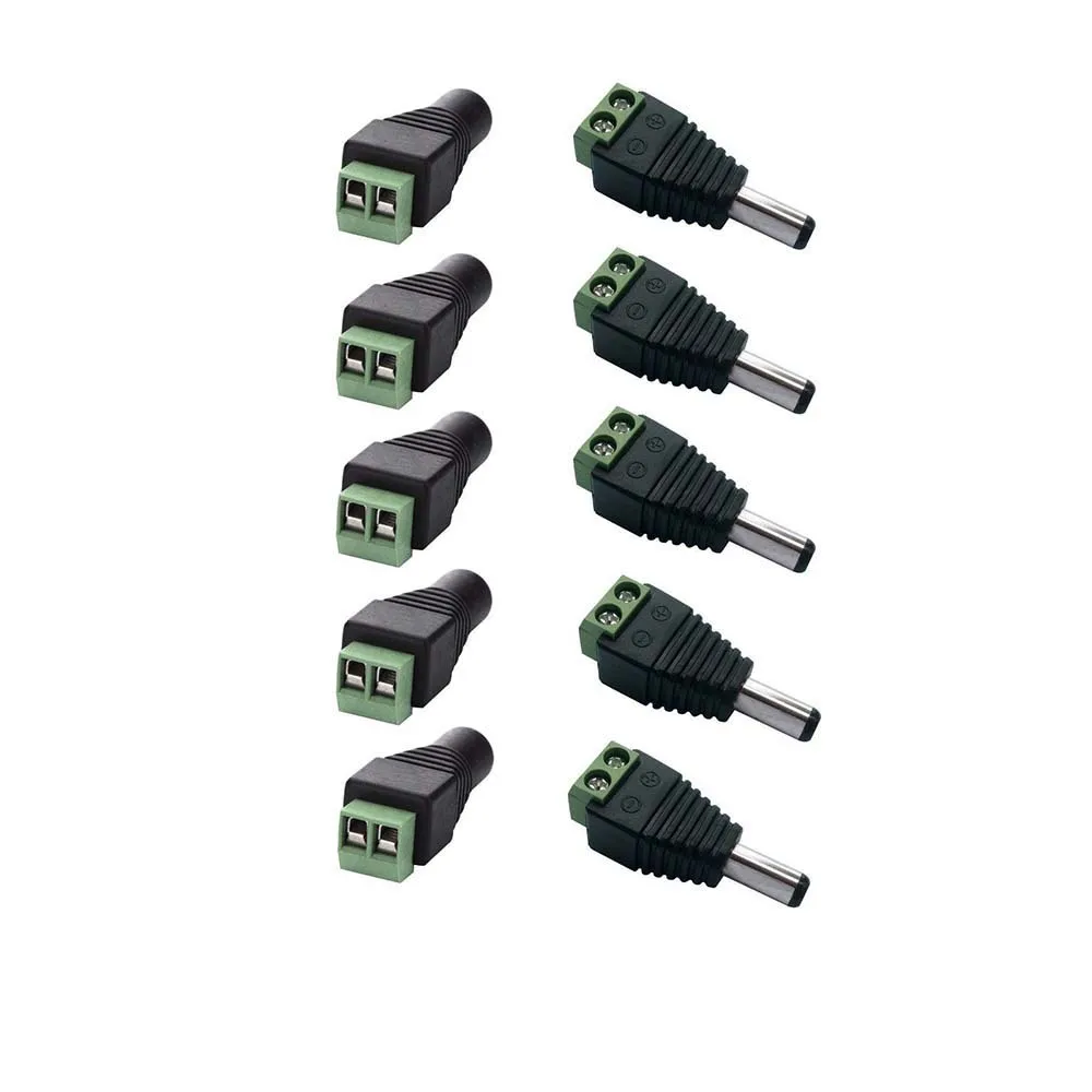 10pcs 2.1 x 5.5mm DC Power Female Plug Jack Adapter Connector for CCTV