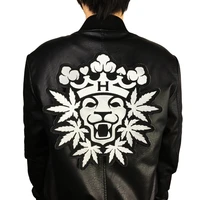 

custom leather sports clothing embroidery patch wholesale