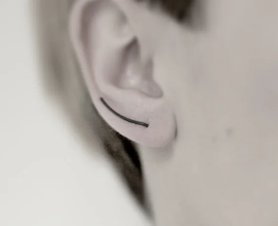 

2016 fashion 925 Silver earring in simple "U" stud earring designs for women