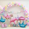 Baby Shower Princess Prince Crown Foil Balloons Pink Blue Happy Birthday Party Decoration Kids Party Balls Supplies